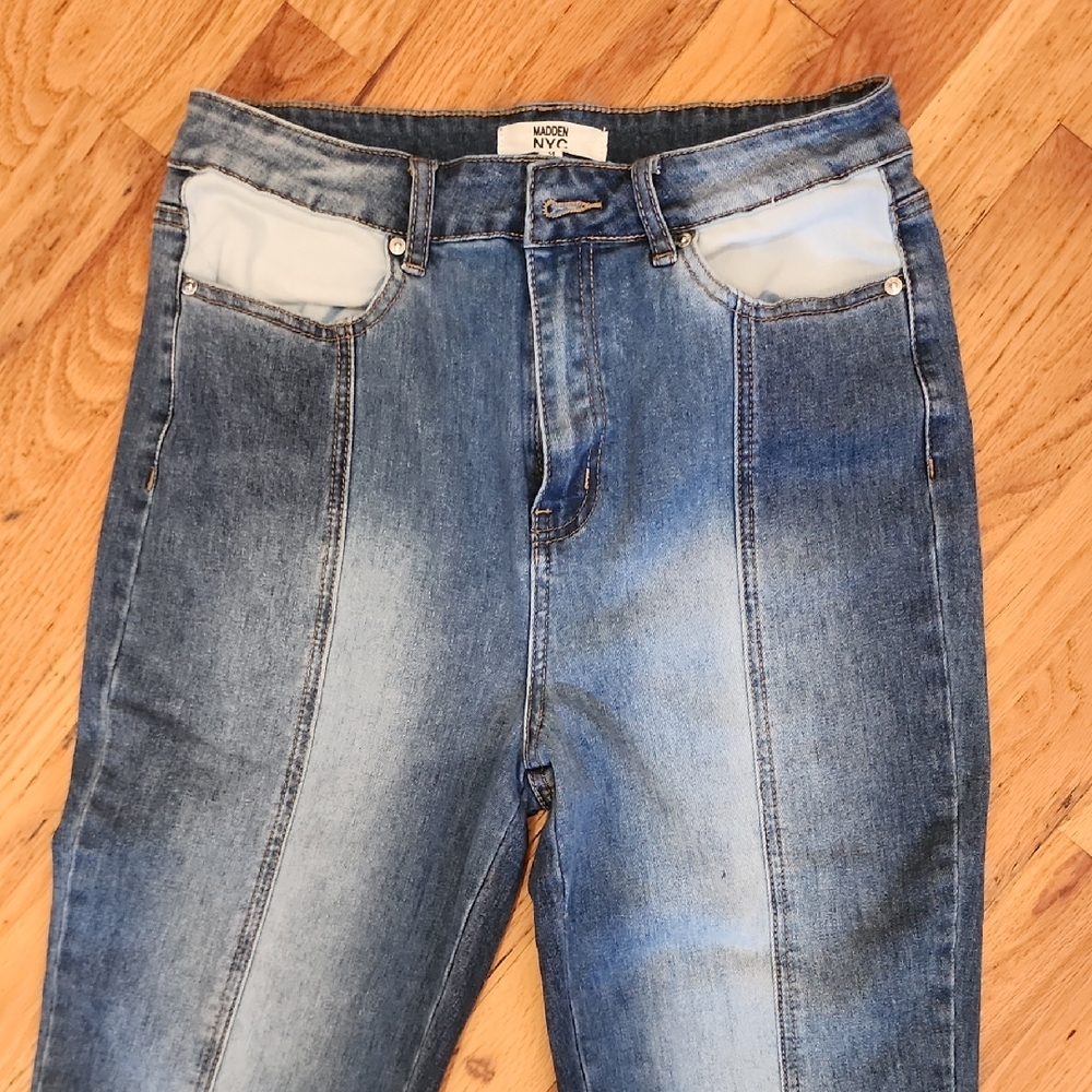 NYC Women's High Rise Blue Jeans